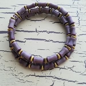 Memory wire Handbeaded Bracelet